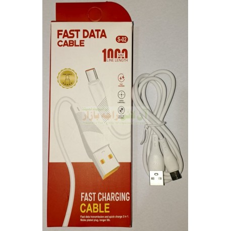 Data Cable Fast Charging S-02 1000MM