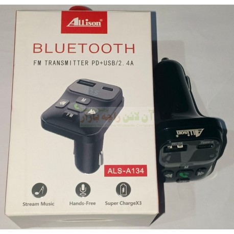 Bluetooth FM Transmitter PD + USB 2.4A Car Charger