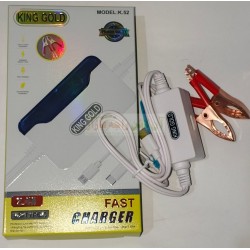 King Gold DC Fast Charger V8 +Type C K.52